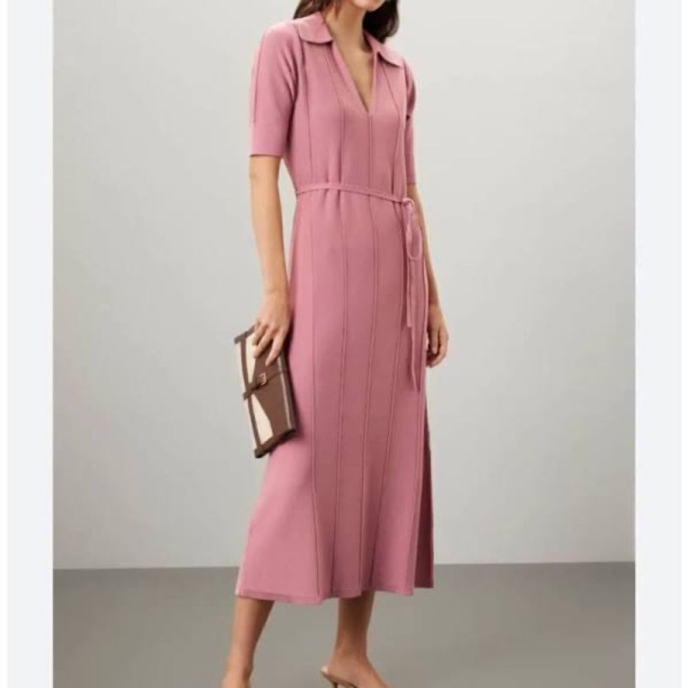 Adam Lippes Knit Collared Ribbed Wrap Sundress - BRAND NEW - NWOT - Size XS